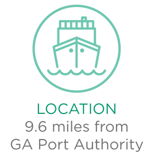 9.6 Miles from Georgia Ports Authority